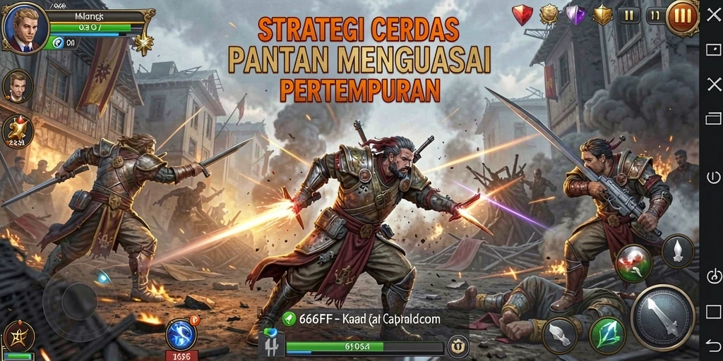 Tampilan gameplay 666FF yang mendebarkan dan strategis.