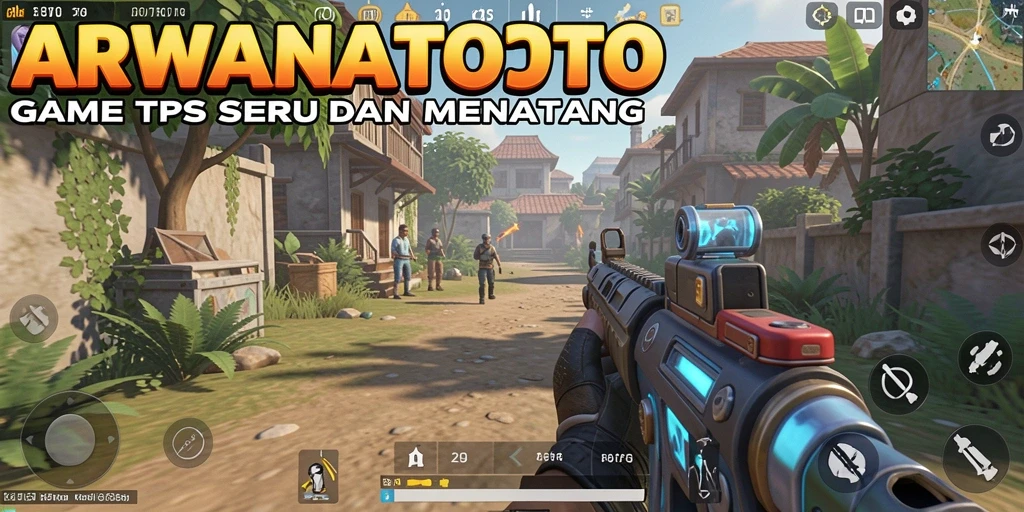 Tampilan gameplay ARWANATOTO yang menegangkan di medan perang.