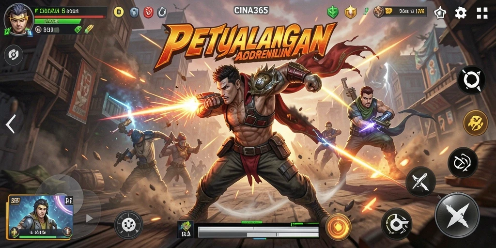 Tampilan aksi seru dalam game CINA365 yang memukau.