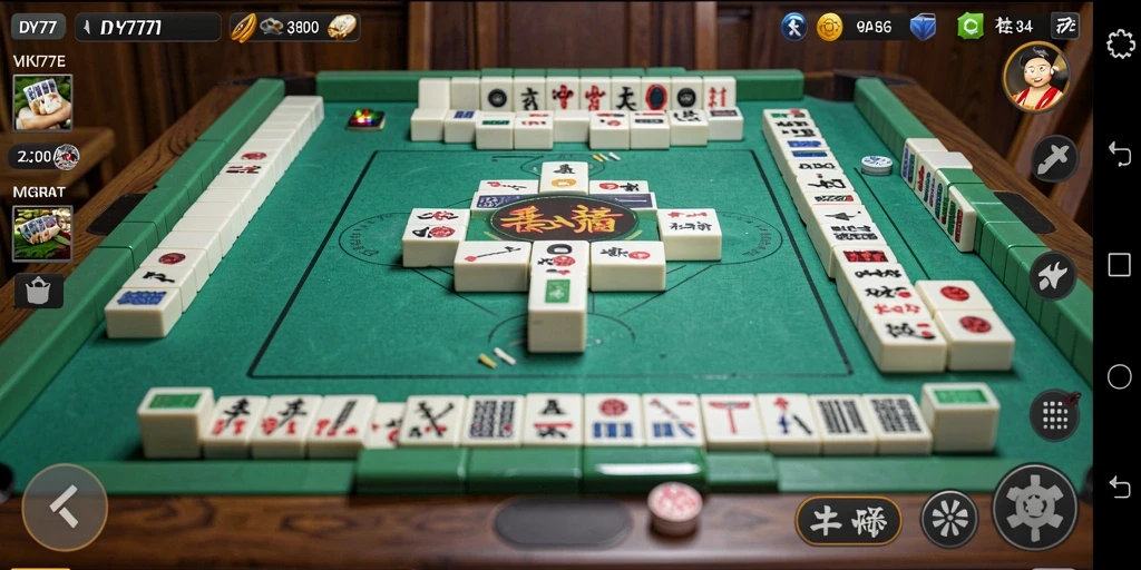 Tampilan menarik dari gameplay Mahjong di DY777.