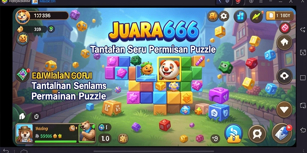 Tampilan gameplay JUARA666 yang seru dan menantang dalam genre puzzle.