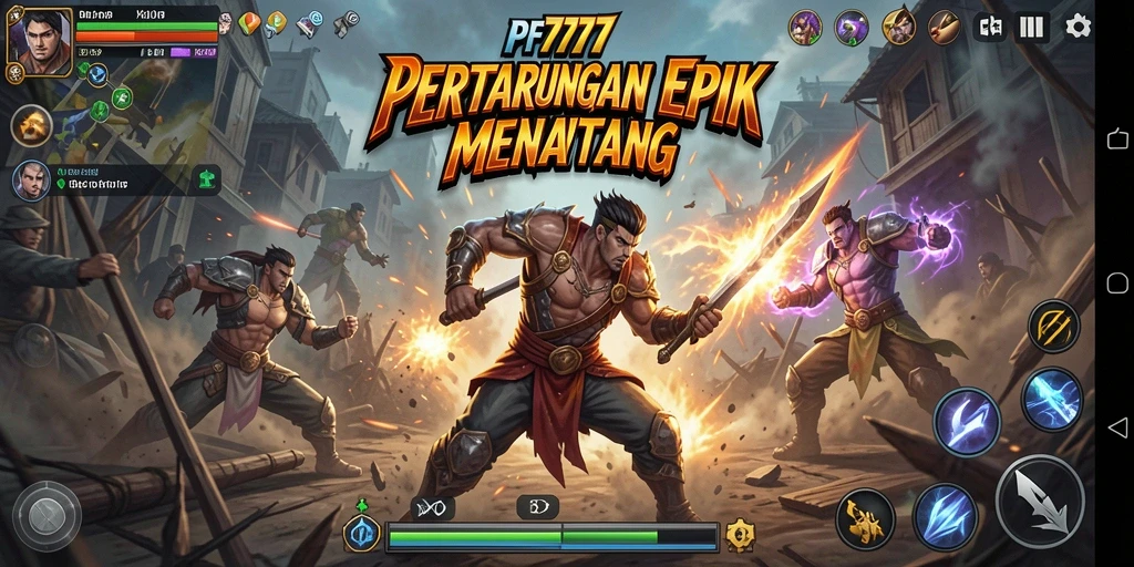 Tampilan gameplay Fighting yang mendebarkan di PF777.