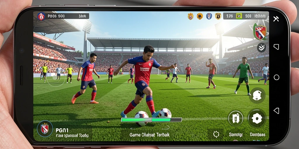 Screenshot PG11 menampilkan aksi seru di lapangan sepak bola.