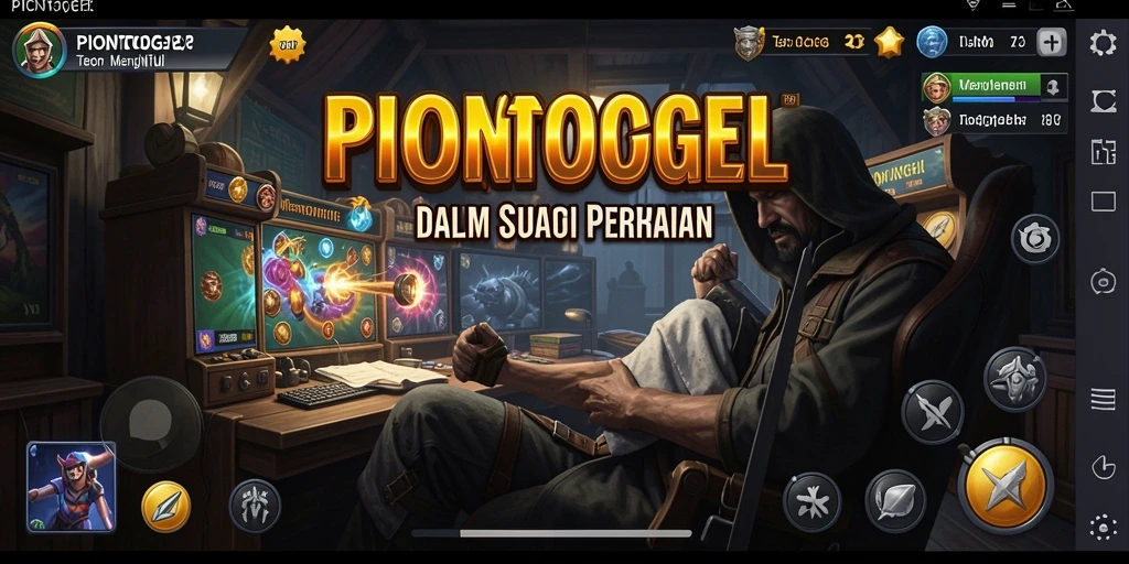 Tampilan gameplay menegangkan di dalam PIONTOGEL.
