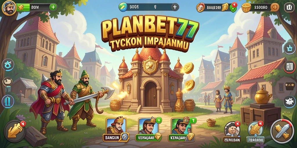 Tampilan gameplay PLANET77 yang memukau dan penuh strategi Tycoon.