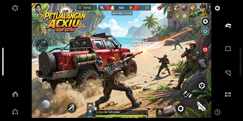 Tampilan gameplay QQRP yang penuh aksi dan menegangkan.