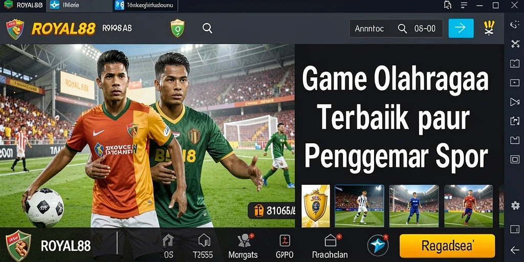 Tampilan gameplay menarik dari ROYAL88 saat pertandingan olahraga.
