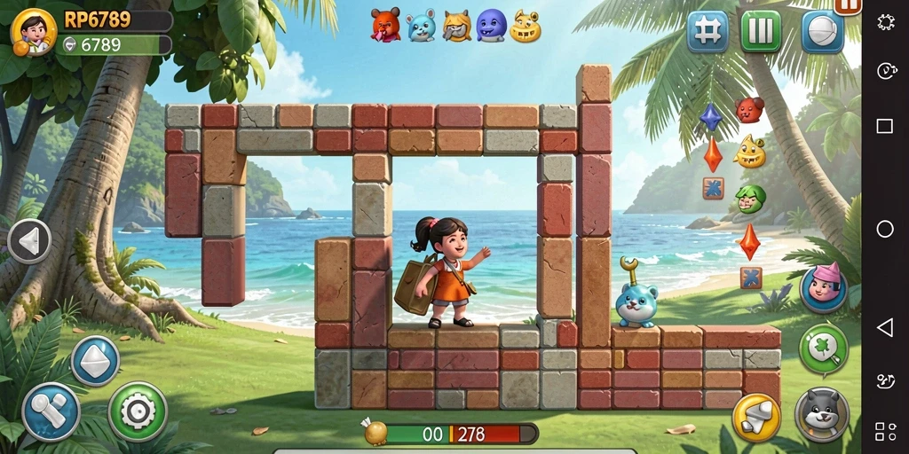 Screenshot gameplay RP6789 menunjukkan tantangan puzzle yang menarik.