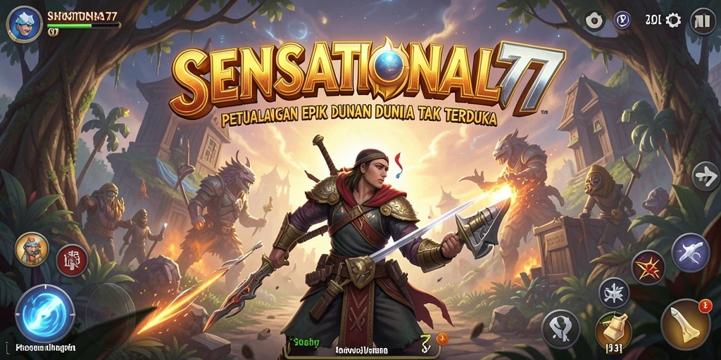 Tampilan gameplay SENSATIONAL77 yang memukau dan menantang.
