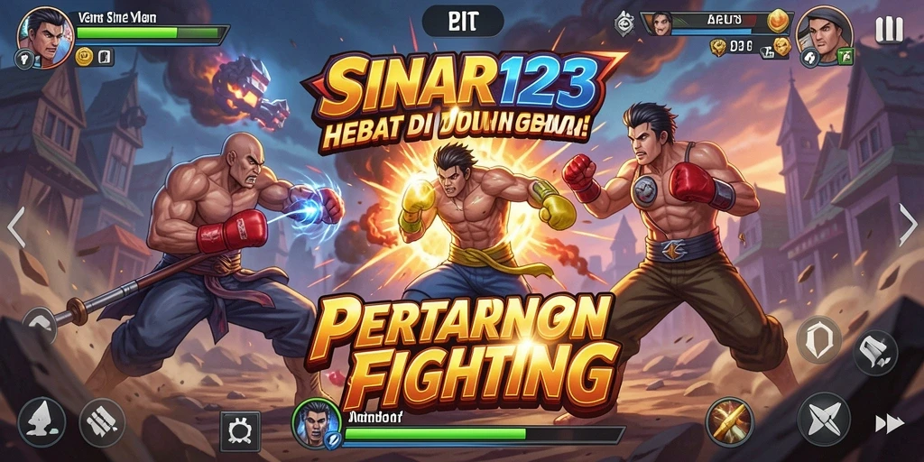 Tampilan gameplay seru di SINAR123 dengan pertarungan yang intens.