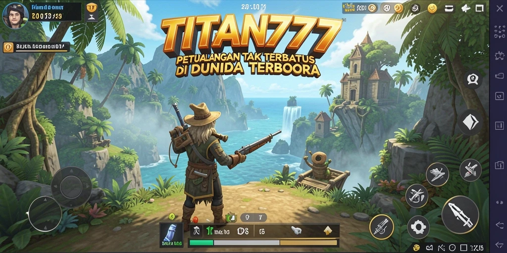 Gameplay <strong>TITAN777</strong> yang menakjubkan di dunia terbuka yang luas.