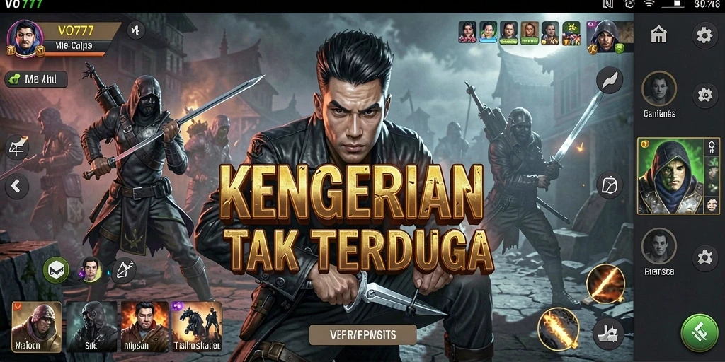 Screenshot gameplay VO777 yang menampilkan suasana Horror yang mencekam.