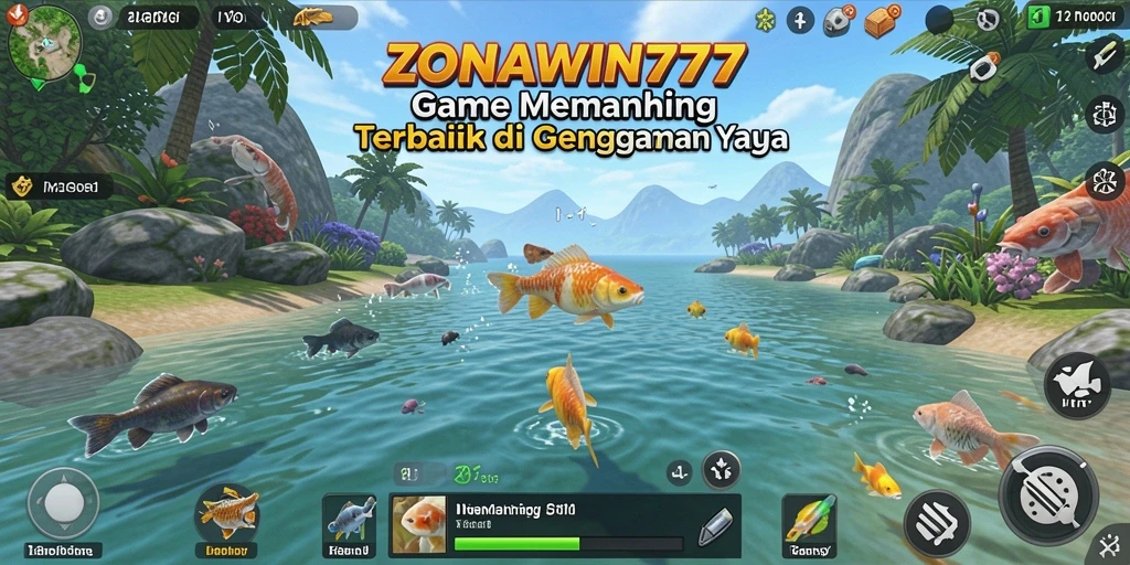 Tampilan gameplay seru di ZONAWIN777 dengan aksi memancing yang mendebarkan.